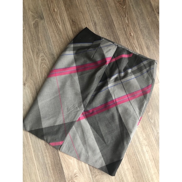 Grey Skirt with Colourful Stripes - Picture 2 of 4